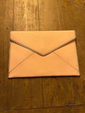 Rebecca Minkoff Blush Pink Leo Envelope Clutch